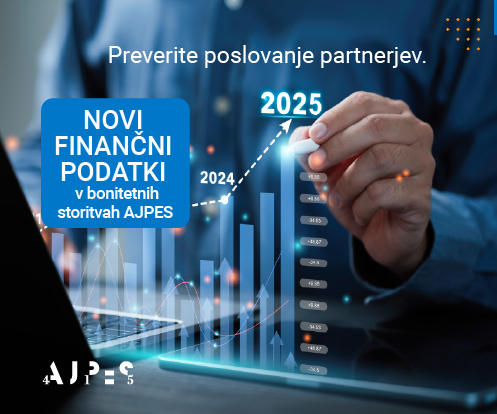 ajpes's tweet photo. 📊 AJPES je posodobil bonitetne storitve z najnovejšimi podatki iz letnih poročil za 2025. Na voljo so nove bonitetne ocene S.BON in aktualni podatki podjetij v orodju Fi=Po.
🎁 Izkoristite 𝗯𝗿𝗲𝘇𝗽𝗹𝗮č𝗻𝗶 𝟯-𝗱𝗻𝗲𝘃𝗻𝗶 𝗱𝗼𝘀𝘁𝗼𝗽 𝗱𝗼 𝗙𝗶=𝗣𝗼: https://t.co/3zMO6dpD44 https://t.co/uEznJUHyod