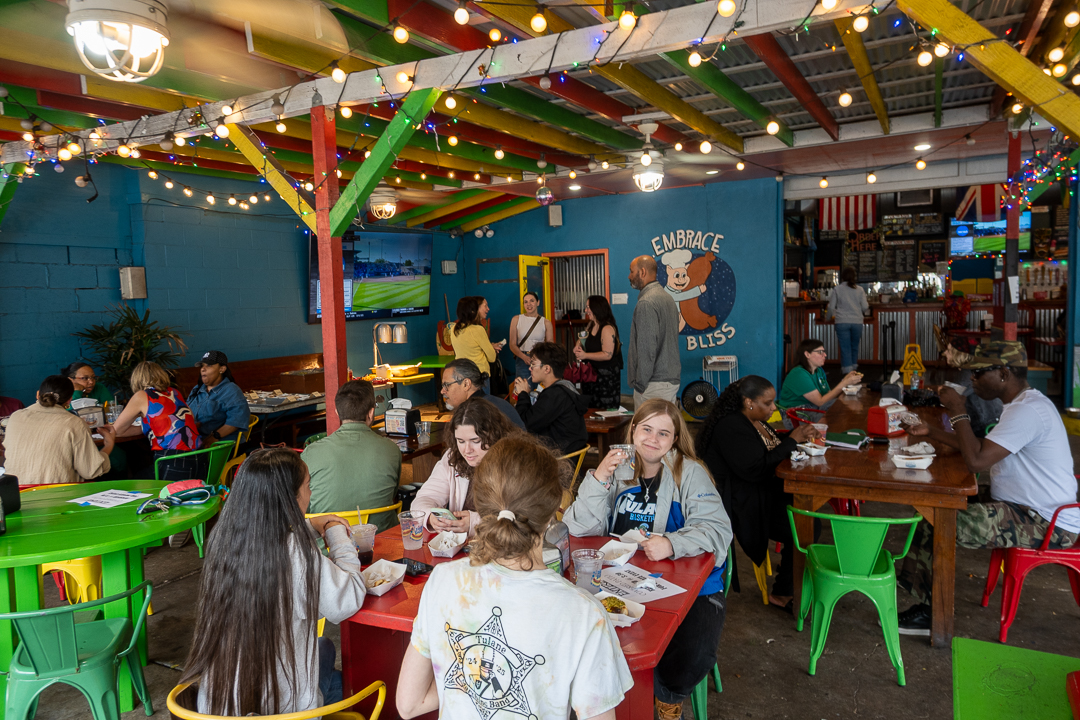 TulaneSoPA's tweet photo. A few snapshots from our end-of-semester gathering at Dat Dog Freret. Thanks to everyone who came out to connect, unwind and celebrate the semester together. https://t.co/Q1ttKWWPUn