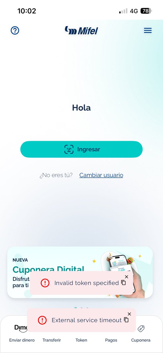 ViicFdez's tweet photo. @BancaMifel 10:50 y aún no se puede ingresar a su App https://t.co/CMTOdTrWZe