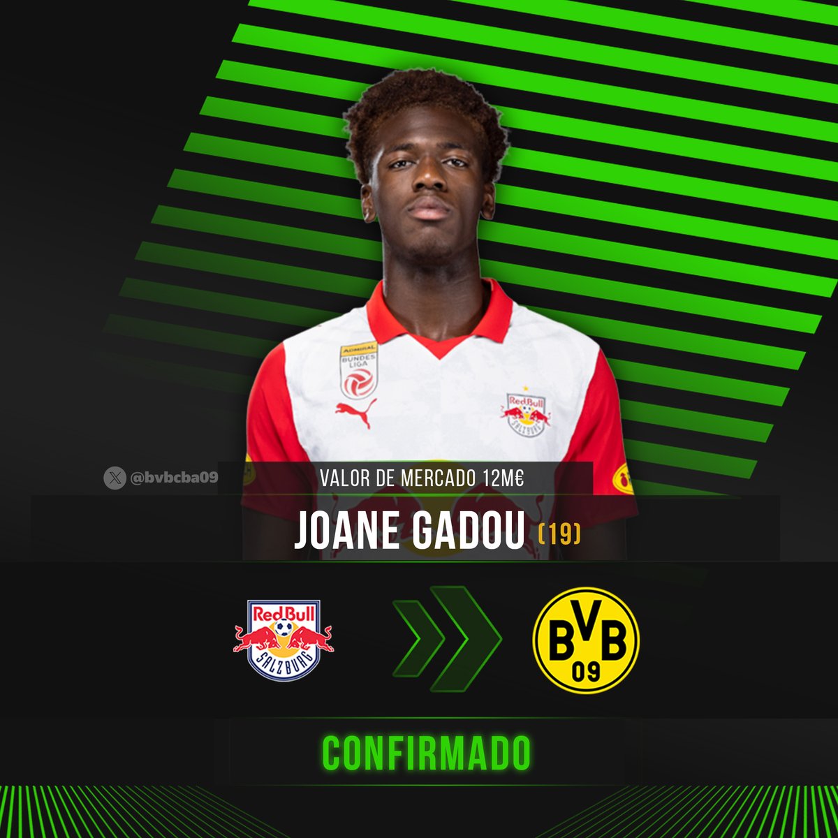bvbcba09's tweet photo. Le damos la bienvenida a Joane Gadeu, defensor central francés que viene del RB Salzburg, con un contrato hasta el año 2031. https://t.co/m4mkfk8h9P