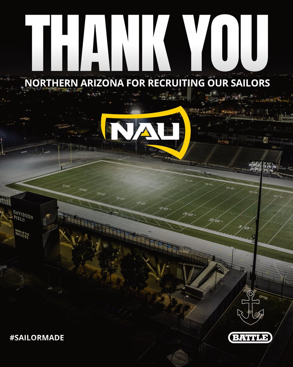 CoachAbake's tweet photo. Thank you @coachmaxsilver from @NAU_Football for stopping by to recruit our guys. #sailormade @JSpig18 @cam_hatfield_ @ryanpalmer2027 @jstremick_22 @ShaneMckibbin22 @bobbywaltos https://t.co/1ZvUVOYeUm