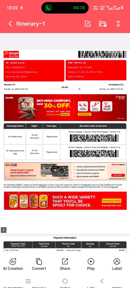 PITHARAMKUDA's tweet photo. @flyspicejet
@ServiceSpicejet 
@SpiceJetUK 

Ticket cancelled to no recive refundes https://t.co/O3GJ5SAK5S