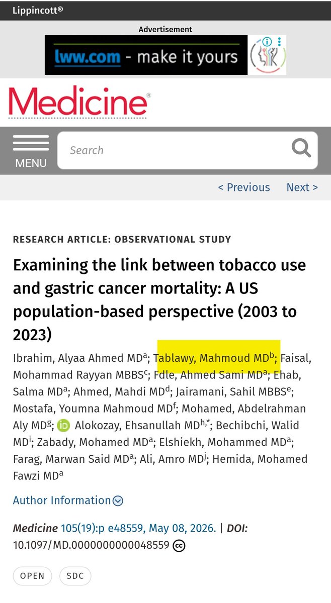 Mahmoud Eltablawy, MD tweet media