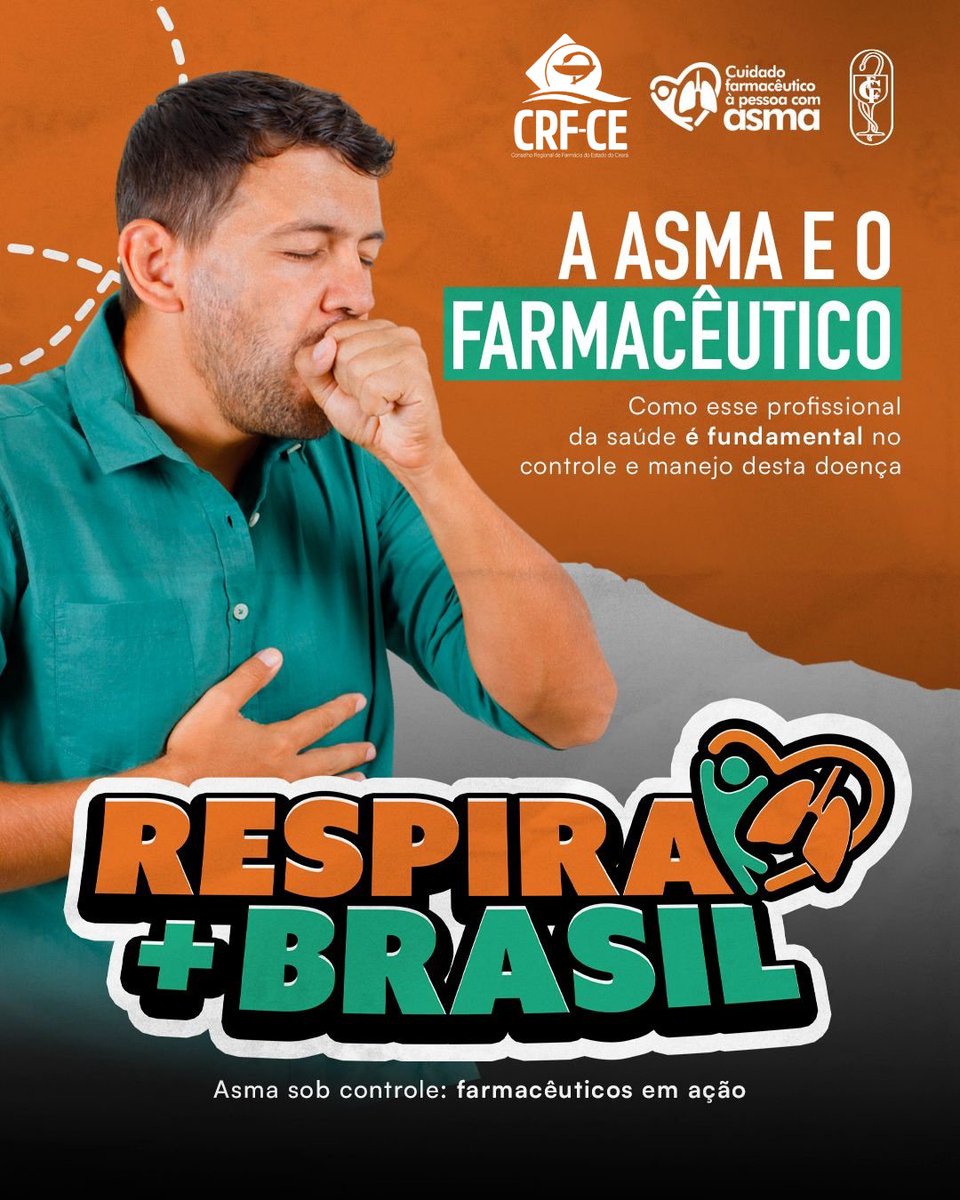 CRF-CE participa da Campanha Nacional do Sistema CFF - Respira Brasil.

O farmacêutico é peça-chave no cuidado às pessoas com asma.

Saiba mais:
crfce.org.br/2026/05/12/crf…
