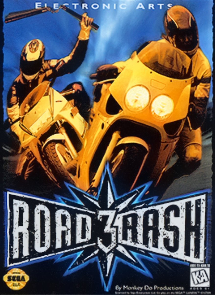 1991「ロードラッシュ（Road Rash）」GENESIS バイクレースと