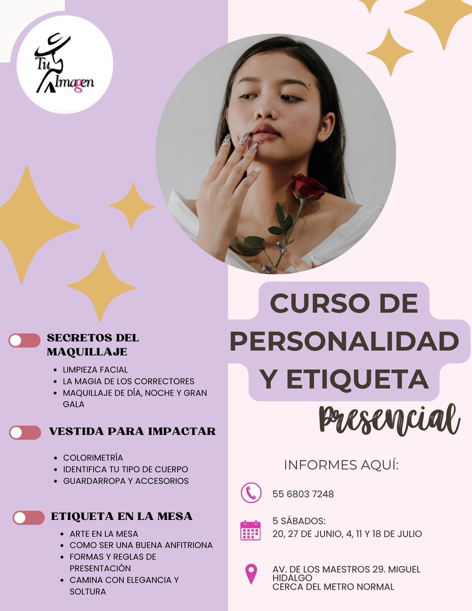 ImagenTU's tweet photo. ✨ Nueva generación abierta ✨

Nos emociona compartir las nuevas fechas de nuestro curso presencial

📅 Próximo inicio:
20 de junio

📩 Envíanos mensaje para recibir más información e inscripciones.
¡Será un gusto acompañarte en este proceso! 💫 https://t.co/R52yhl9EOe