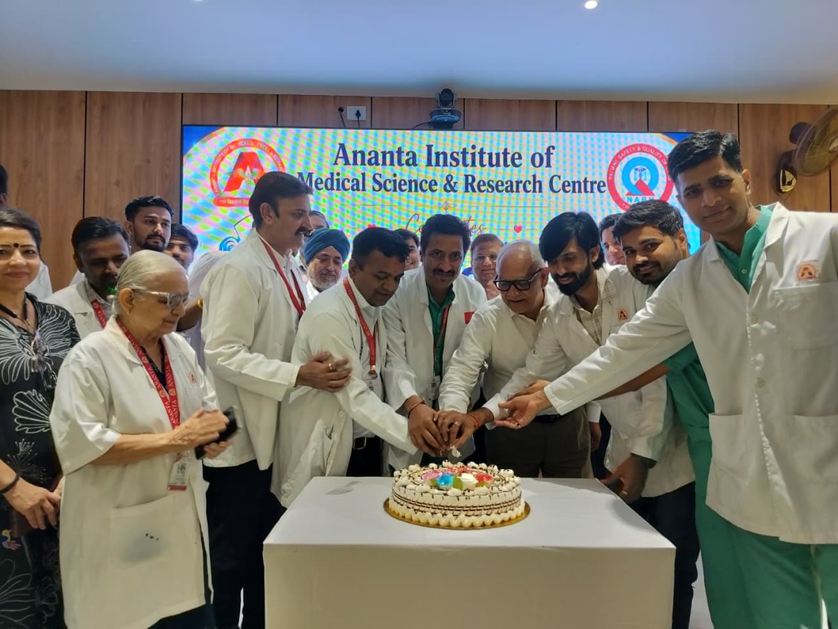 AnantaHospital's tweet photo. the Hands That Heal 
On the occasion of International Nurses Day 2026, we celebrate the dedication, compassion, care, and strength of our incredible nursing team.
OUR NURSES, OUR FUTURE Because empowered nurses save lives every single day.
Thank you to all the nurses who bring hope, comfort, and healing to countless lives with unwavering commitment and kindness. 
Ananta Hospital – A trusted name for a healthier tomorrow.
Ananta Hospital - Ananta Hills, National Highway 8, Tehsil Nathdwara, Rajsamand, Rajasthan – 313202
Hospital Appointments: 02953288000, 9772278615, 9784500126, 9783304052

#InternationalNursesDay #NursesDay2026 #OurNursesOurFuture #EmpoweredNursesSaveLives #AnantaHospital #HealthcareHeroes #CareCompassionHope #NursingExcellence #HealingHands #TeamAnanta