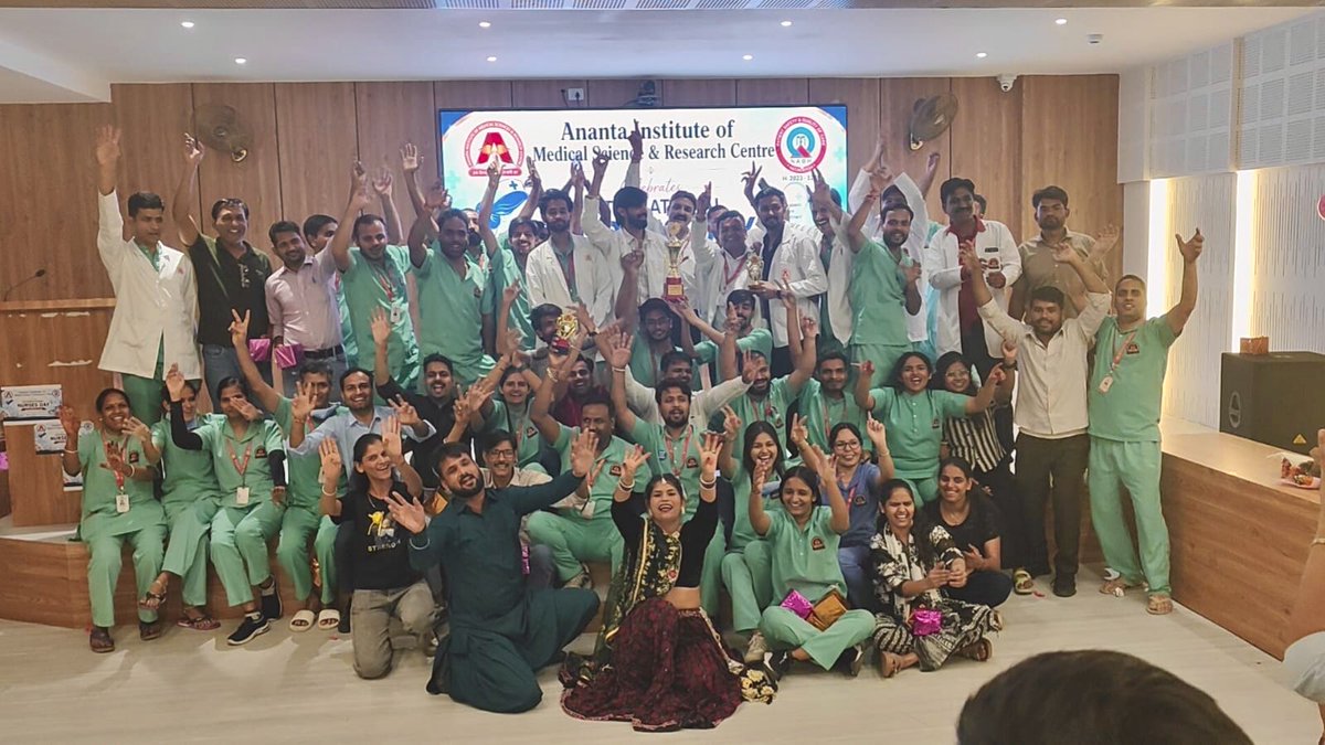 AnantaHospital's tweet photo. the Hands That Heal 
On the occasion of International Nurses Day 2026, we celebrate the dedication, compassion, care, and strength of our incredible nursing team.
OUR NURSES, OUR FUTURE Because empowered nurses save lives every single day.
Thank you to all the nurses who bring hope, comfort, and healing to countless lives with unwavering commitment and kindness. 
Ananta Hospital – A trusted name for a healthier tomorrow.
Ananta Hospital - Ananta Hills, National Highway 8, Tehsil Nathdwara, Rajsamand, Rajasthan – 313202
Hospital Appointments: 02953288000, 9772278615, 9784500126, 9783304052

#InternationalNursesDay #NursesDay2026 #OurNursesOurFuture #EmpoweredNursesSaveLives #AnantaHospital #HealthcareHeroes #CareCompassionHope #NursingExcellence #HealingHands #TeamAnanta