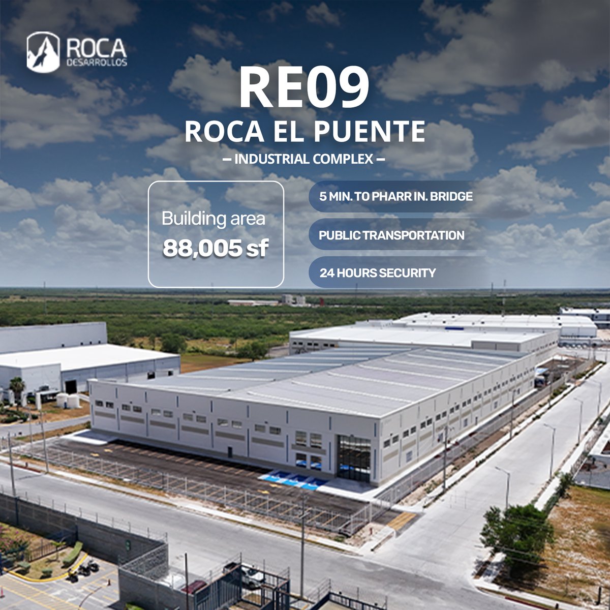 ROCADesarrollos's tweet photo. Located inside ROCA El Puente Industrial Complex, this facility features direct access to the main avenues of the area. Designed for companies looking for great connectivity.

Contact us for more information
🌐https://t.co/HfSHrxuqbP
📱https://t.co/O8TgwAjbq6

#Reynosa https://t.co/PIEH4p3Xbx