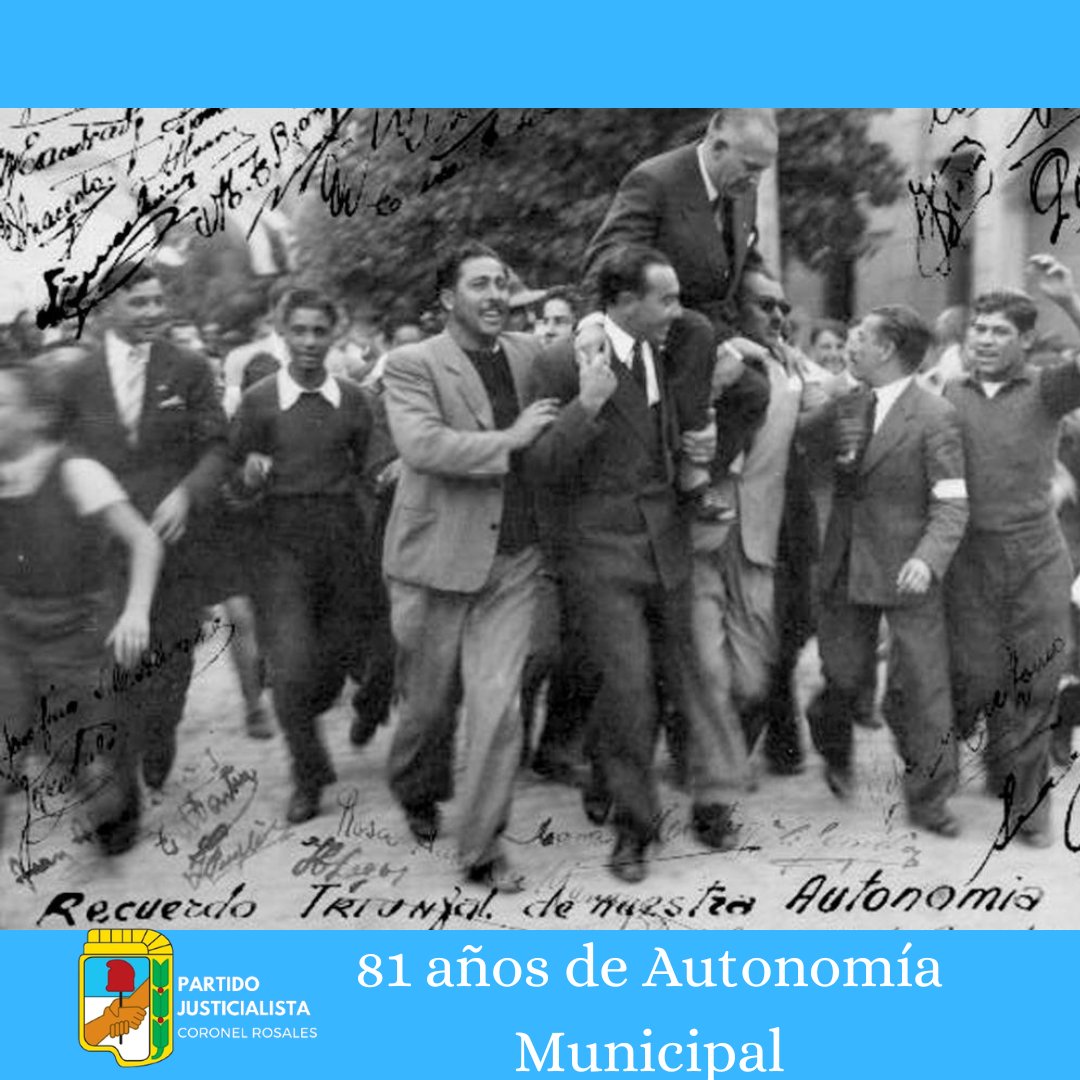 Pjcnelrosales's tweet photo. 📅 12 de Mayo de 1945 • 81 aniversario de la Autonomía Municipal del Partido de Coronel Rosales.

Desde el Partido Justicialista recordamos y celebramos este hito en la historia de nuestro distrito. https://t.co/vCfWzVQeWo