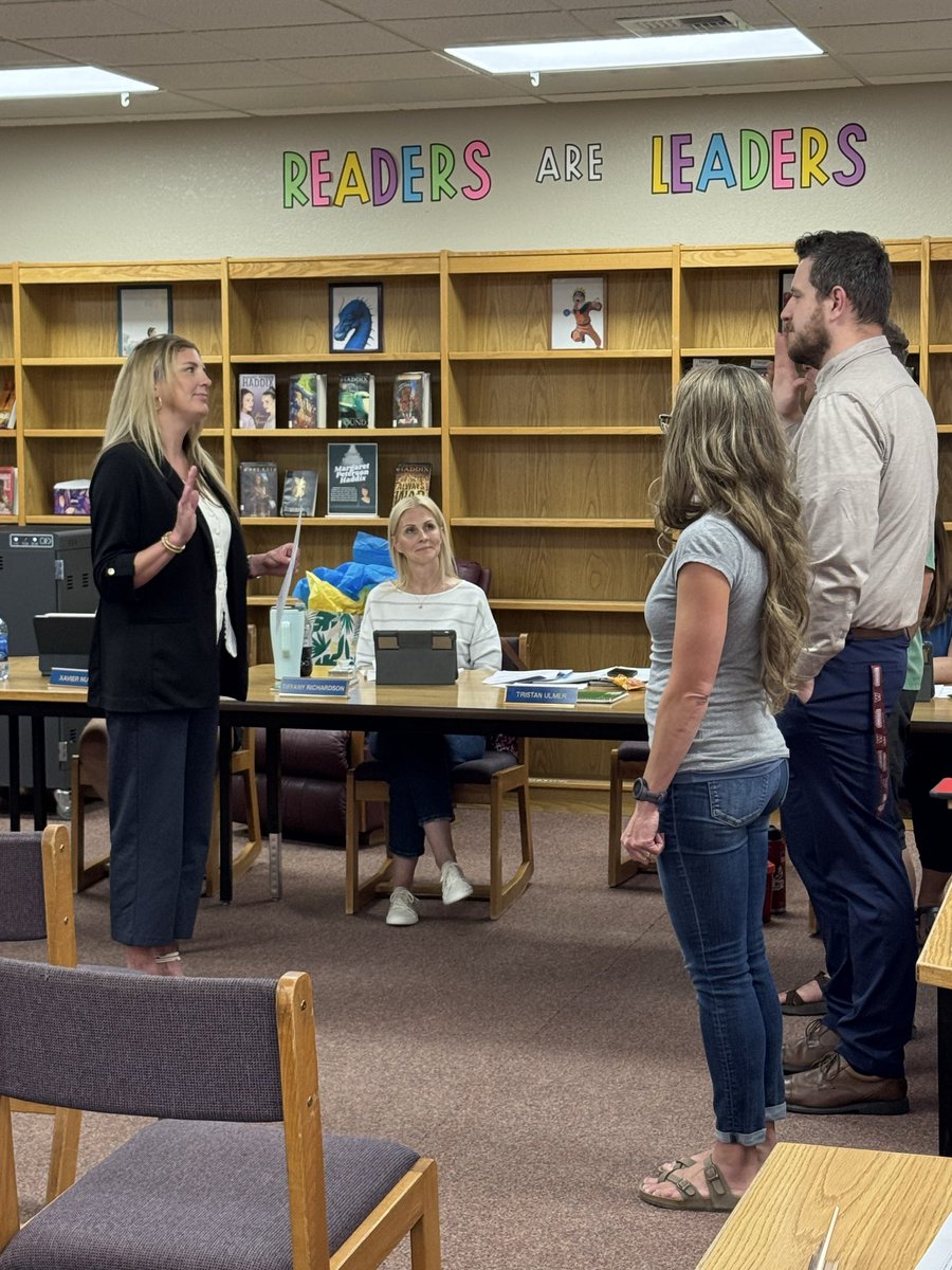 SuptHedalen's tweet photo. Congratulations to all the trustees elected this month to serve Montanas schools and communities. I had the honor of swearing in East Helena’s trustees yesterday evening. https://t.co/JgBlrntrK8