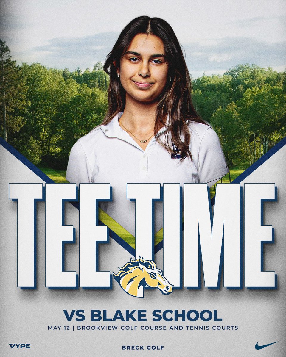BreckAthletics's tweet photo. Good luck to #BreckGGOLF today against Blake! https://t.co/xOWiRdM1EU