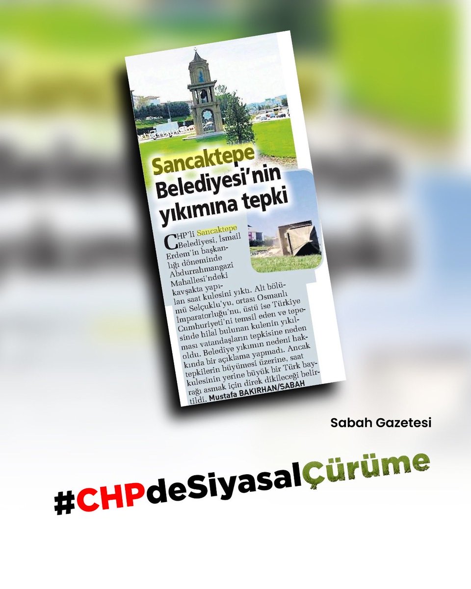 avcilarakparti's tweet photo. CHP’li belediyelerde her gün yolsuzluk haberi duyuluyorsa, #CHPdeSiyasalÇürüme’den söz etmenin zamanı gelmiştir. https://t.co/1bvqWpXK94