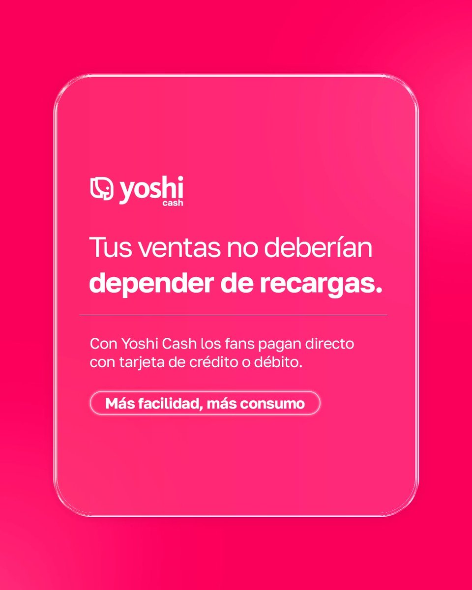 YoshiCashless's tweet photo. Cuando el pago es más sencillo, la operación funciona mejor.

Con @YoshiCashless , los asistentes pagan directo con tarjeta de crédito o débito, sin pasos extra y con una experiencia más ágil en cada compra.

Más facilidad, más consumo🐘🩷 https://t.co/ASpa1tpqDD