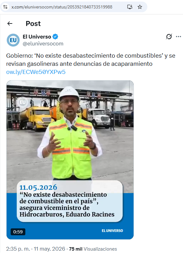 alfredovelazco's tweet photo. Varias decenas de cuentas anómalas usan el hashtag #SiHayGasolina con interacciones a post @eluniversocom donde un funcionario indica que no existe desabastecimiento pese que en gasolineras indican que no existe gasolina ni diésel por varios días

https://t.co/TG2aiormV7 https://t.co/mvilQoHSa0