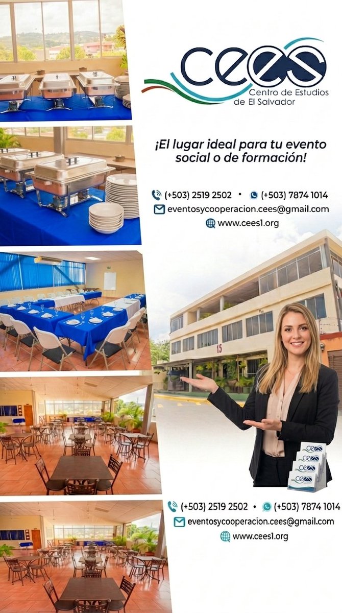 cees1sv's tweet photo. Cotiza tu espacio sin compromiso al Tel/WhatsApp: 7874-1014 o en: https://t.co/AtFJ3OV97y https://t.co/NgLoXBI8tJ