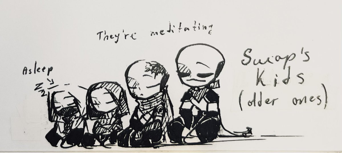 HeyDo_Rulit's tweet photo. Fury has mastered meditation better than anyone

The creator of the little one (Virulent, the fusion child of Swap and Nightmare), who's closest to Swap's back — @cupidsbullet_ 

#blueprintsans #sprinklesans #furysans #starwaysans #bluescreensans #virulentsans #shipchildren https://t.co/q7ZrJtK1dA