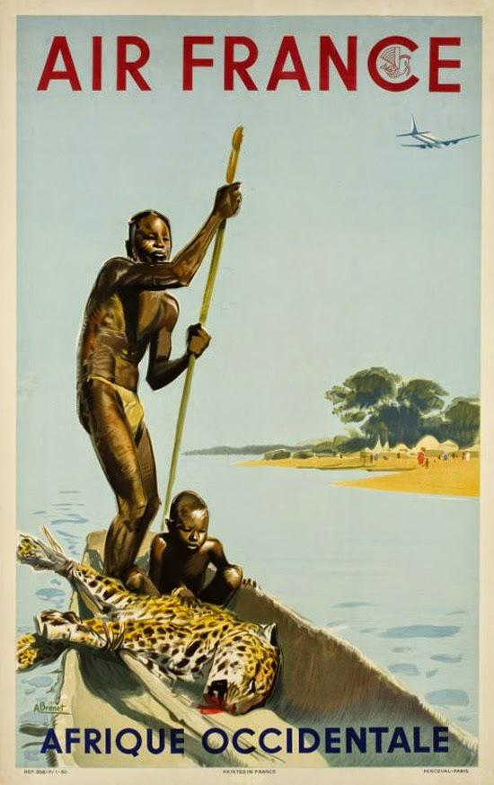 SamSpeculator's tweet photo. AIR FRANCE, West Africa Travel Poster, 1930s https://t.co/EHnx4cCd8J