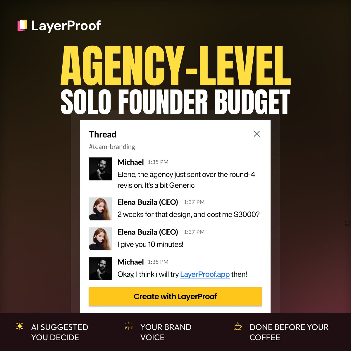 LayerProof tweet media