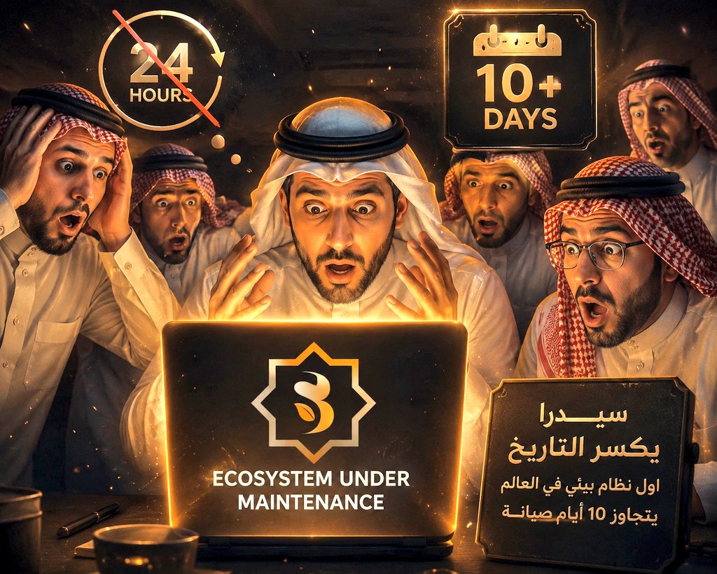 ambassador0x's tweet photo. SIDRA has become the first ecosystem in the world to break history.😱

Its ecosystem has remained under maintenance for more than 10 days straight.

No other ecosystem has ever stayed inactive for over 24 hours without returning to normal operations.🤦 https://t.co/uHzdxKBPZI