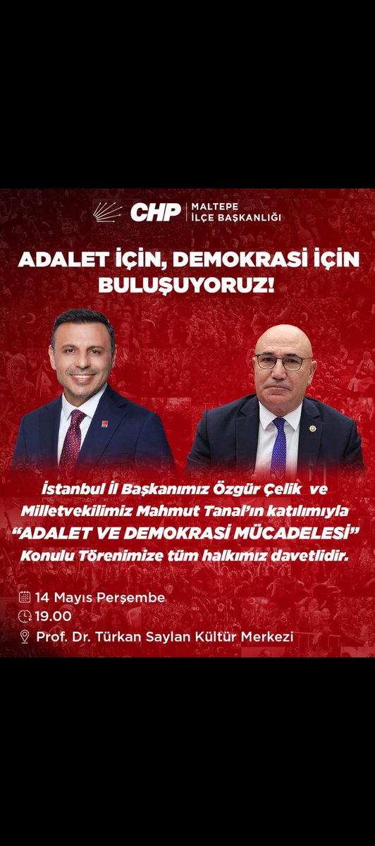 CHP Maltepe İlçe Başkanlığı tweet media