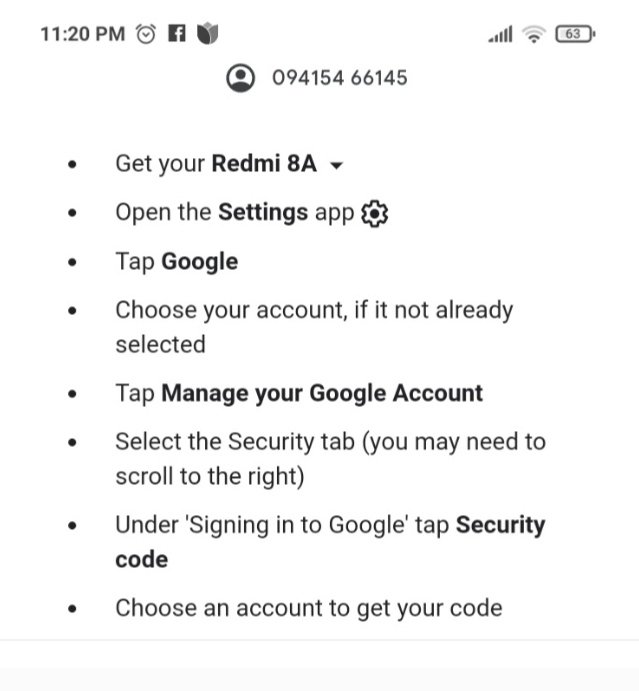 AnilSSElkoAIREF's tweet photo. @Google 
Below option was sent by you.Ican not get inter code this problem was unsolved.
Ihave...
Same location, device and phone number.
Kindly help https://t.co/BjlOZ1v95C