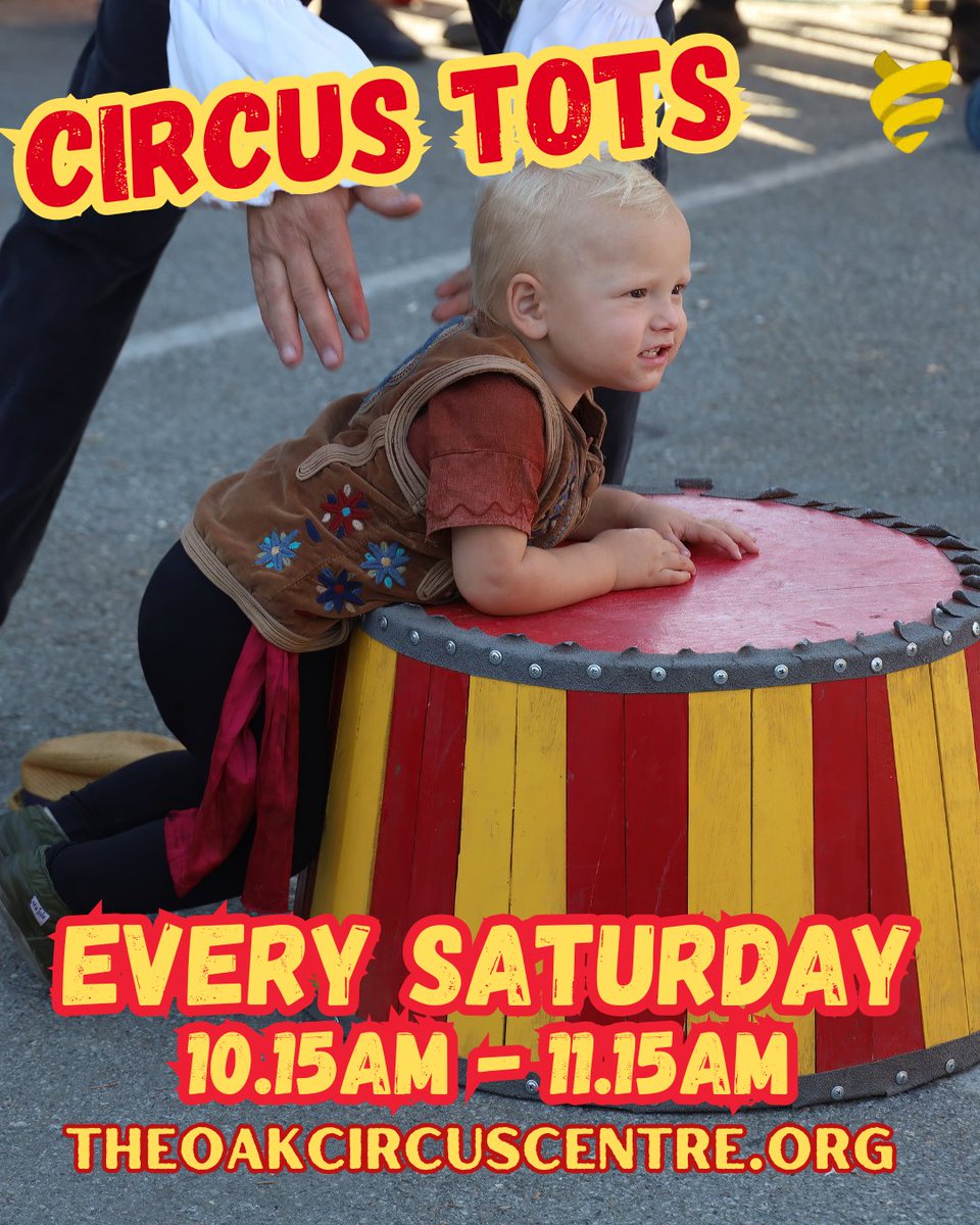 TheOakCircus's tweet photo. 🎪Watch their confidence grow one tumble at a time!

Circus Tots is a fun-filled weekly adventure where little ones can climb, balance, bounce and explore through playful movement. Expect smiles, laughter and proud little faces every single class.

🎟️ https://t.co/IQ3sjZaZlg https://t.co/u2yhJWades