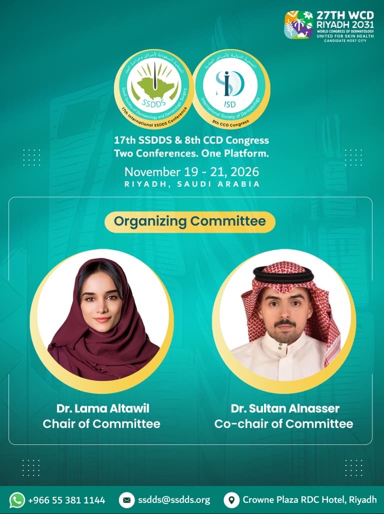 Saudi Society of Dermatology & Derm Surgery(SSDDS) tweet media