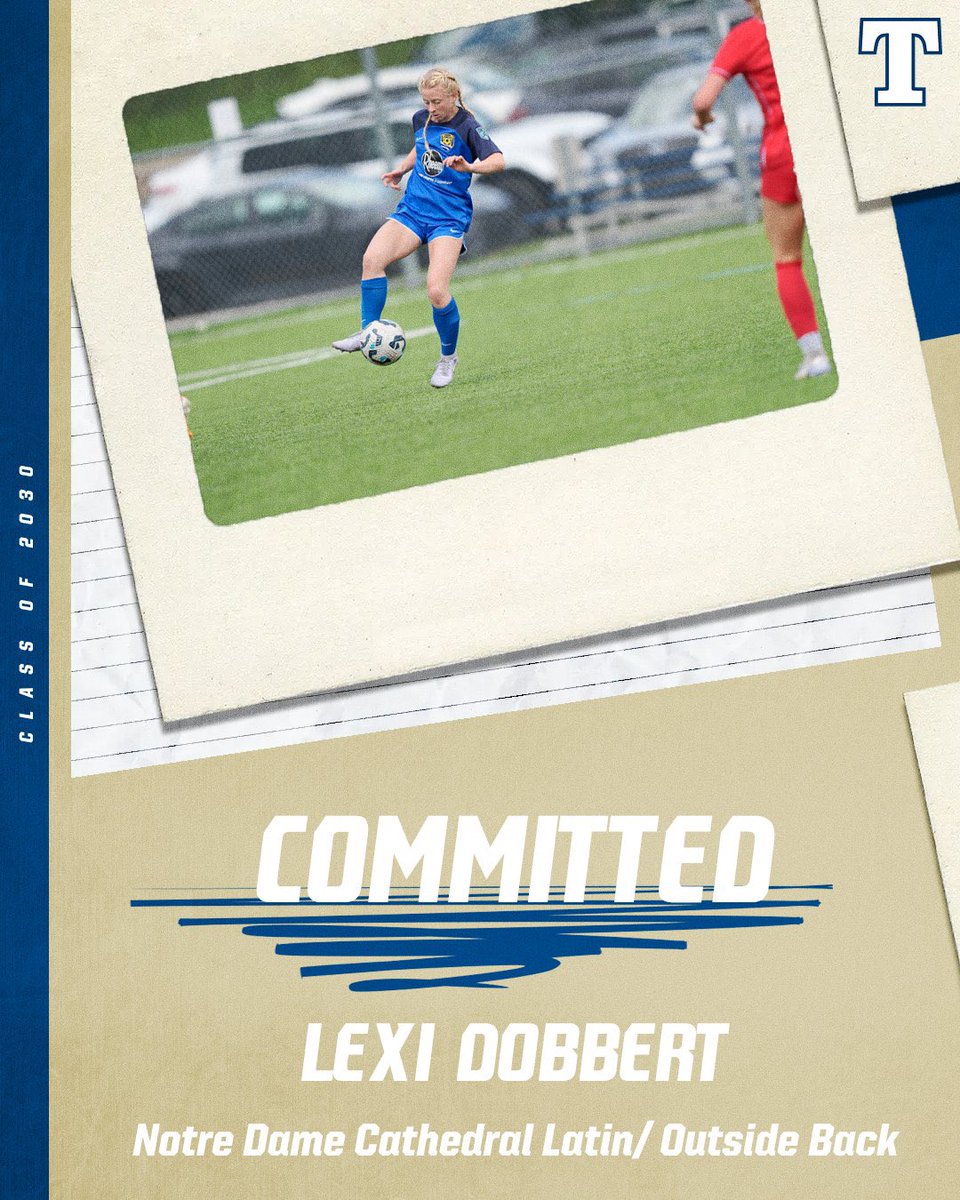 TrineWSoccer's tweet photo. Join us in welcoming incoming freshman Lexi Dobbert from Chagrin Falls, Ohio to our family! Bolts up⚡️⚡️⚡️
#TUWS #GOTHUNDER #Classof2030 https://t.co/czVTrX3DNL