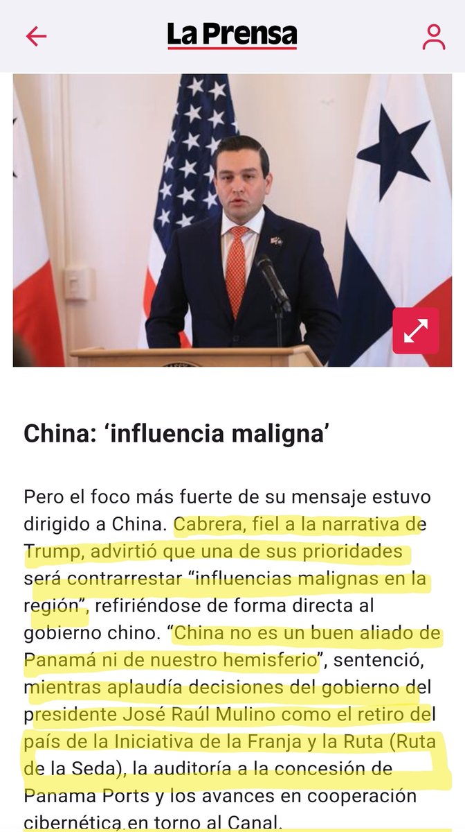 R_RuizDiaz's tweet photo. Si inviertes allá es good, pero si es en Panamá, son la influencia maligna segun @USAmbassadorPAN   @USEmbPAN https://t.co/VrQZ8vIXxs