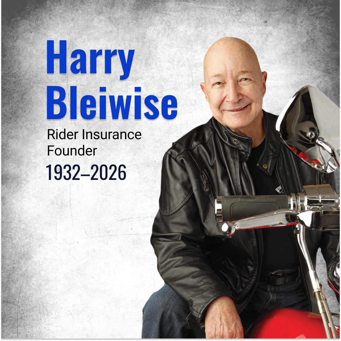 RiderInsurance's tweet photo. Harry Bleiwise founded Rider Insurance in 1971, fueled by a passion for motorcycles and the people who ride them. His legacy will live on. Ride on, Harry. ❤️ https://t.co/ON7oLVJ5OG
