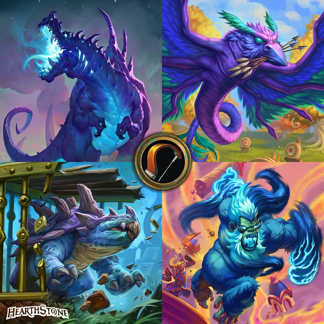 PlayHearthstone's tweet photo. In honor of National Pet Month, we are showcasing some of our favorite beasts!

🐶 😍 Share your animal companions with us in the comments! https://t.co/Zr0QFiWlGy