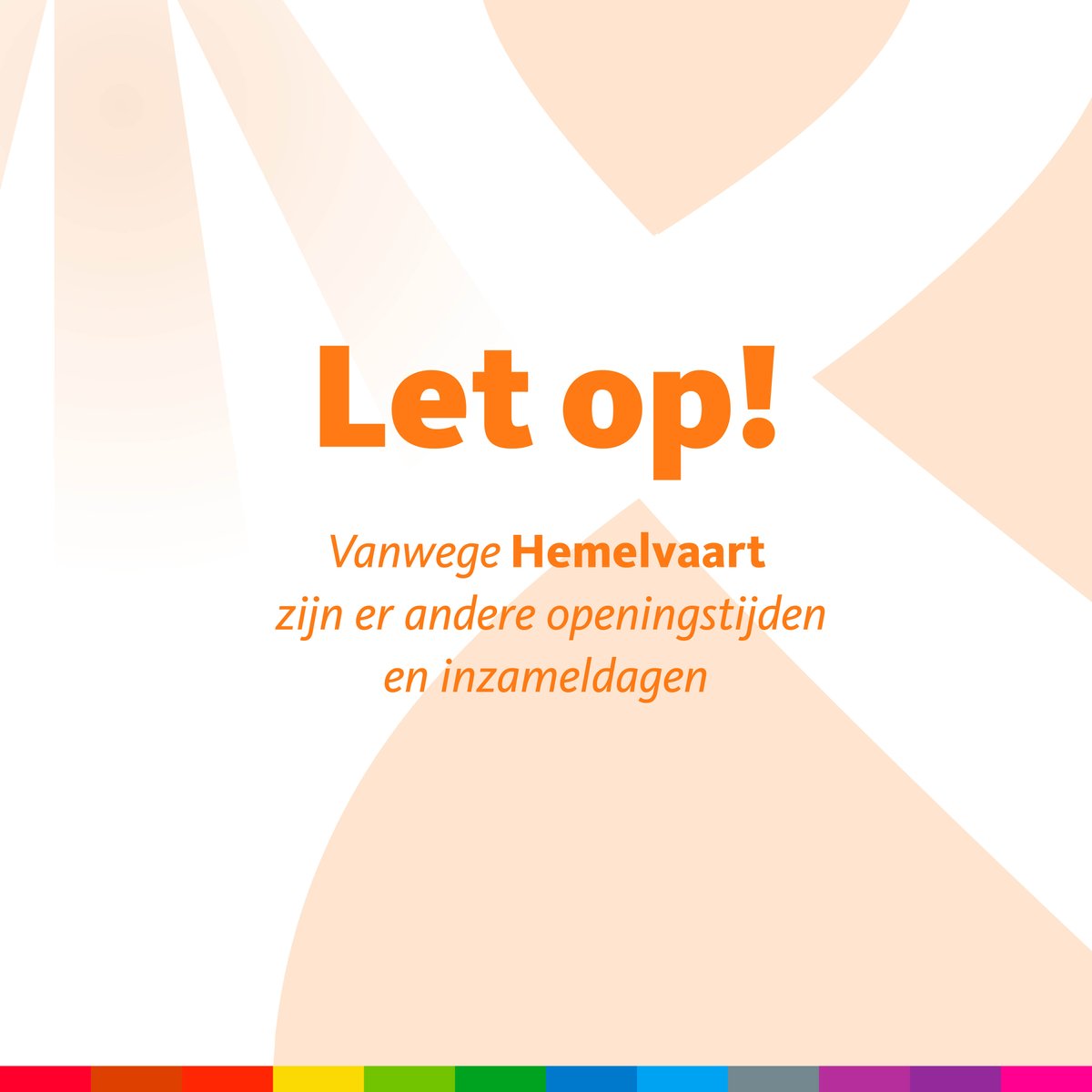 TwenteMilieu's tweet photo. Wordt jouw container normaal op donderdag (Hemelvaartsdag) geleegd? Dan komen we zaterdag bij je langs! Zet jouw afval voor 7.30u aan straat. Onze klantenservice is bereikbaar tussen 9.00-15.00 uur. Donderdag zijn de afvalbrengpunten gesloten. Vrijdag staan we weer voor je klaar! https://t.co/5Sfr8yJ64S