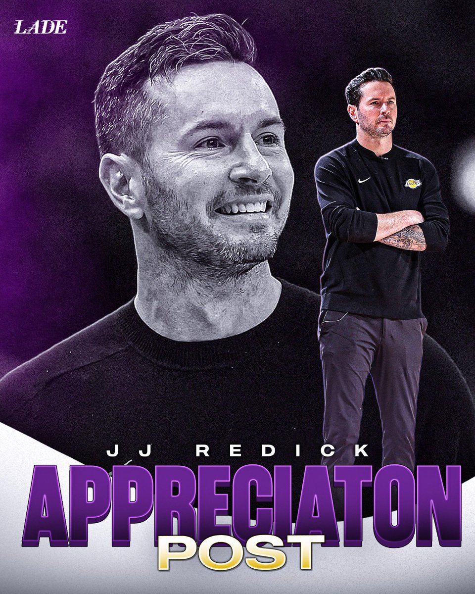 JJ Redick’s first 2 seasons as the Lakers head coach:

50 wins in Year 1. 53 wins in Year 2. Top 4 in the West both times. First Lakers coach with back-to-back 50-win seasons since Phil Jackson. A 57-4 record when leading after 3 quarters.

He came in with zero coaching