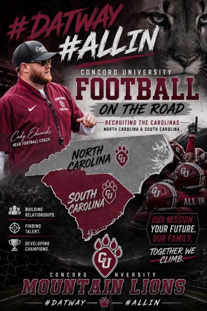 Clover_Football's tweet photo. Thanks to @CUCoachEdwards from @ConcordFootball stopping by to recruit Clover https://t.co/iDWTZNHIkN