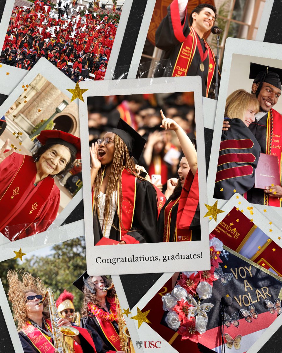 Congratulations to our graduating Trojans, the USC Class of 2026! We can't wait to see you all fulfill your dreams and goals. Fight On! Congratulations to our graduating Trojans, the USC Class of 2026! We can't wait to see you all fulfill your dreams and goals. Fight On!