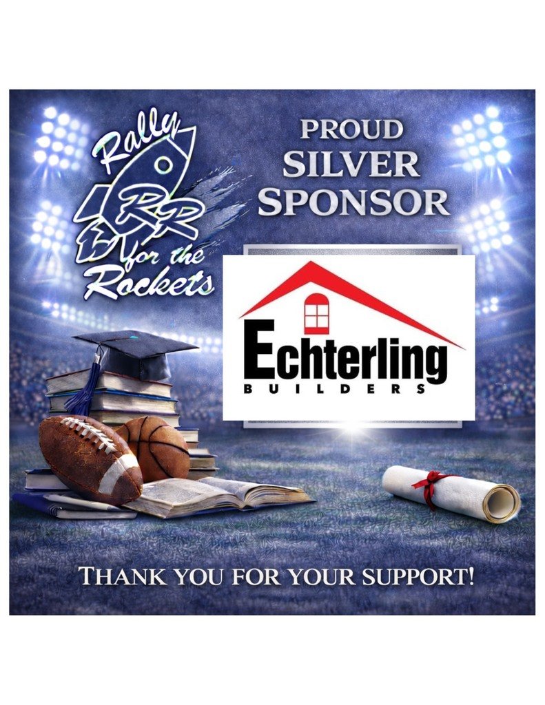 robinson_ef's tweet photo. Thank you, Echterling Builders, for your Rally for the Rockets Silver Sponsorship! https://t.co/SsVz0ZERiL
