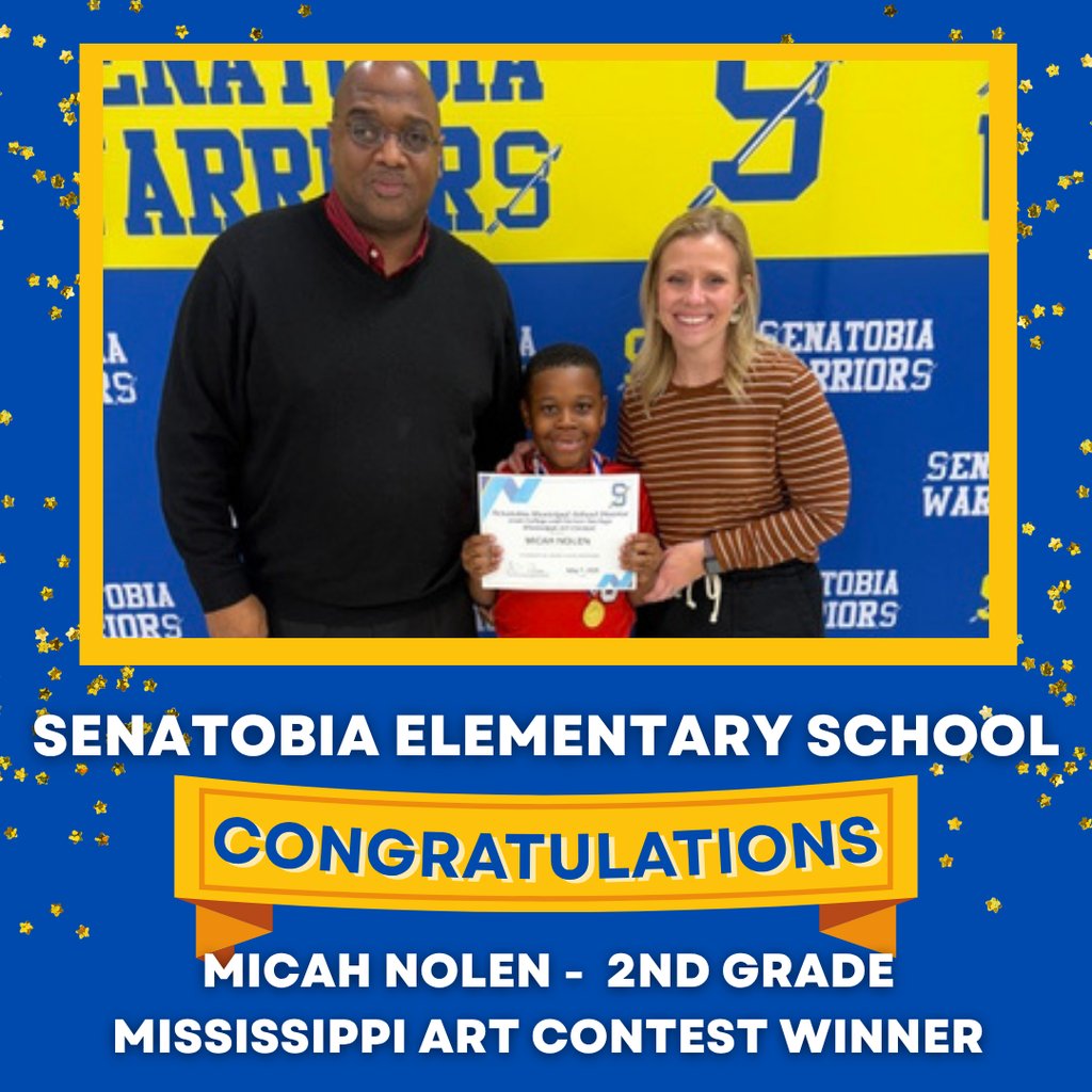 senatobiak12's tweet photo. Congratulations Micah Nolen -  2nd Grade  - Mississippi Art Contest Winner https://t.co/3WgKKtcNZE