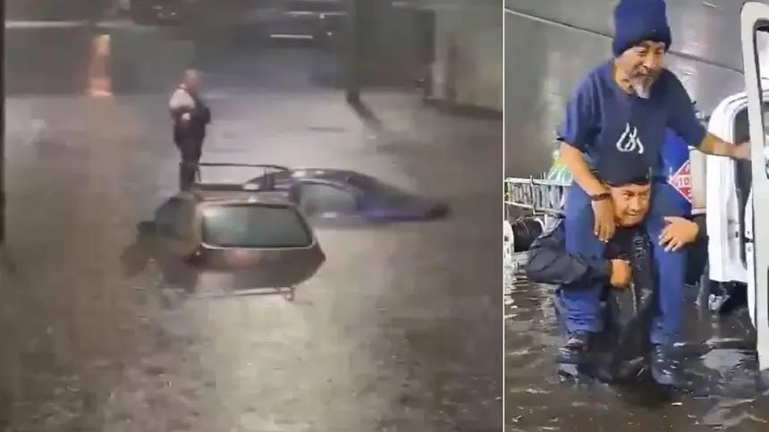 DaEcheverriaMX's tweet photo. Cada que llueve, “son lluvias atípicas” para @ClaraBrugadaM. 

La infraestructura de #CDMX está colapsando y el @GobCDMX pretende maquillar con pintura morada y ajolotes los problemas estructurales. 

Sí no soportamos una lluvia, ¿qué ocurriría con un #sismo como el del 19S? https://t.co/rPs3SxEt9D