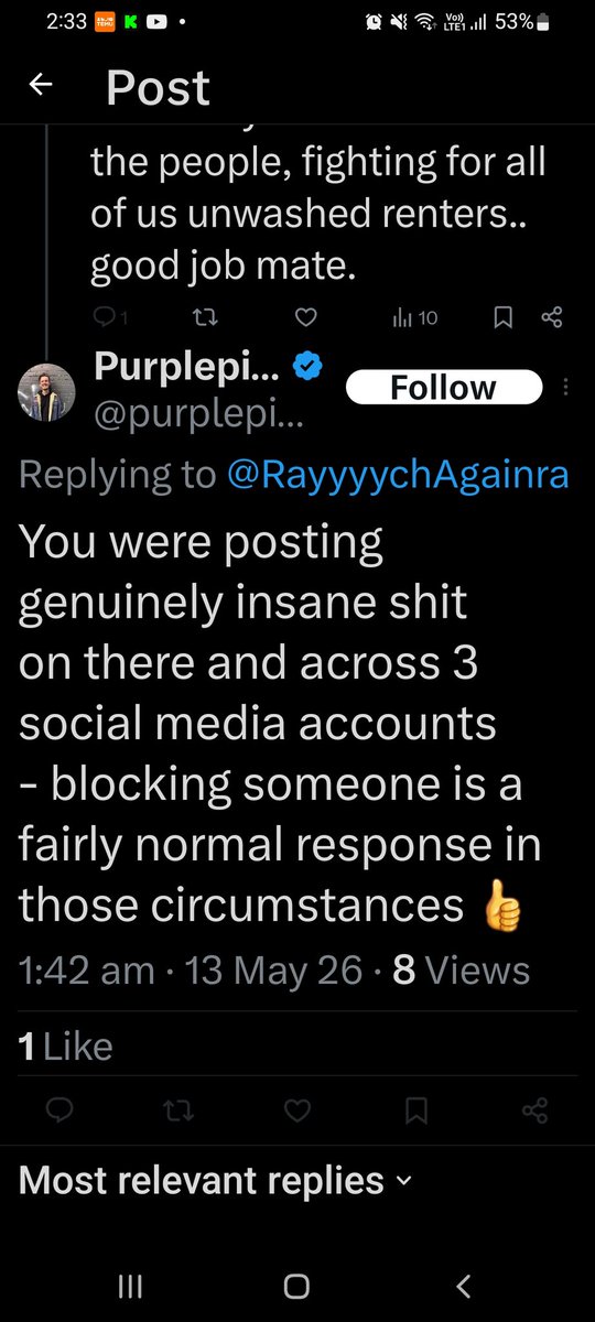 RayyyychAgainra's tweet photo. @FootscraysFine1 For the record I am not unhinged. https://t.co/QFhTXzk81v