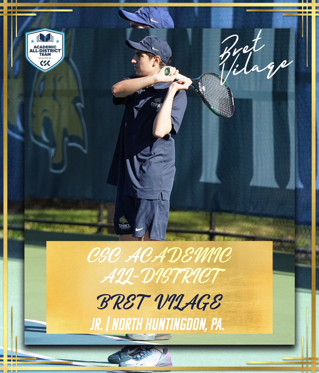 ThielAthletics's tweet photo. 🎾𝗔𝗖𝗔𝗗𝗘𝗠𝗜𝗖 𝗔𝗟𝗟-𝗗𝗜𝗦𝗧𝗥𝗜𝗖𝗧🎾

𝗠𝗶𝗹𝗮 𝗕𝗿𝗱𝗮𝗿, 𝗦𝘆𝗱𝗻𝗲𝘆 𝗚𝗿𝗲𝗲𝗻, 𝗕𝗿𝗲𝘁 𝗩𝗶𝗹𝗮𝗴𝗲 and 𝗖𝗵𝗹𝗼𝗲 𝗪𝗮𝗹𝘁𝗼𝗻 were named CSC Academic All-District!

🔗https://t.co/oZLys3axPR

#TomcatPride | @PAC_Athletics https://t.co/7Y04KnWHyN