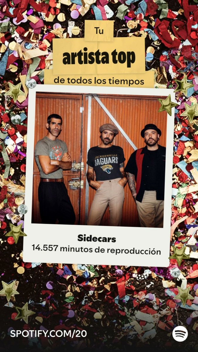 Sidecars es a quien más he escuchado en Spotify desde el 19/4/14. <a href="/Sidecarsrock/">Sidecars</a>