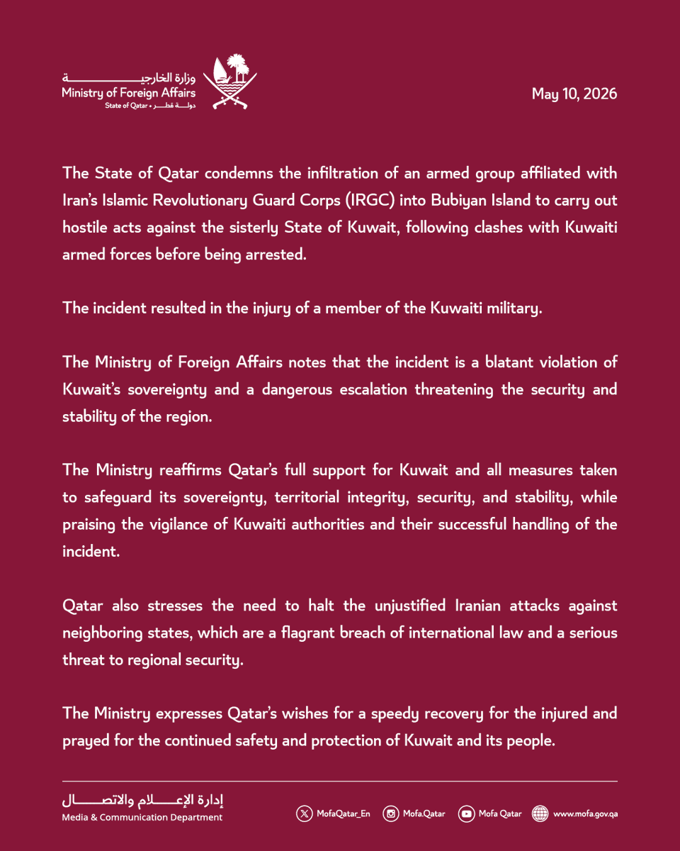 Ministry of Foreign Affairs - Qatar tweet media