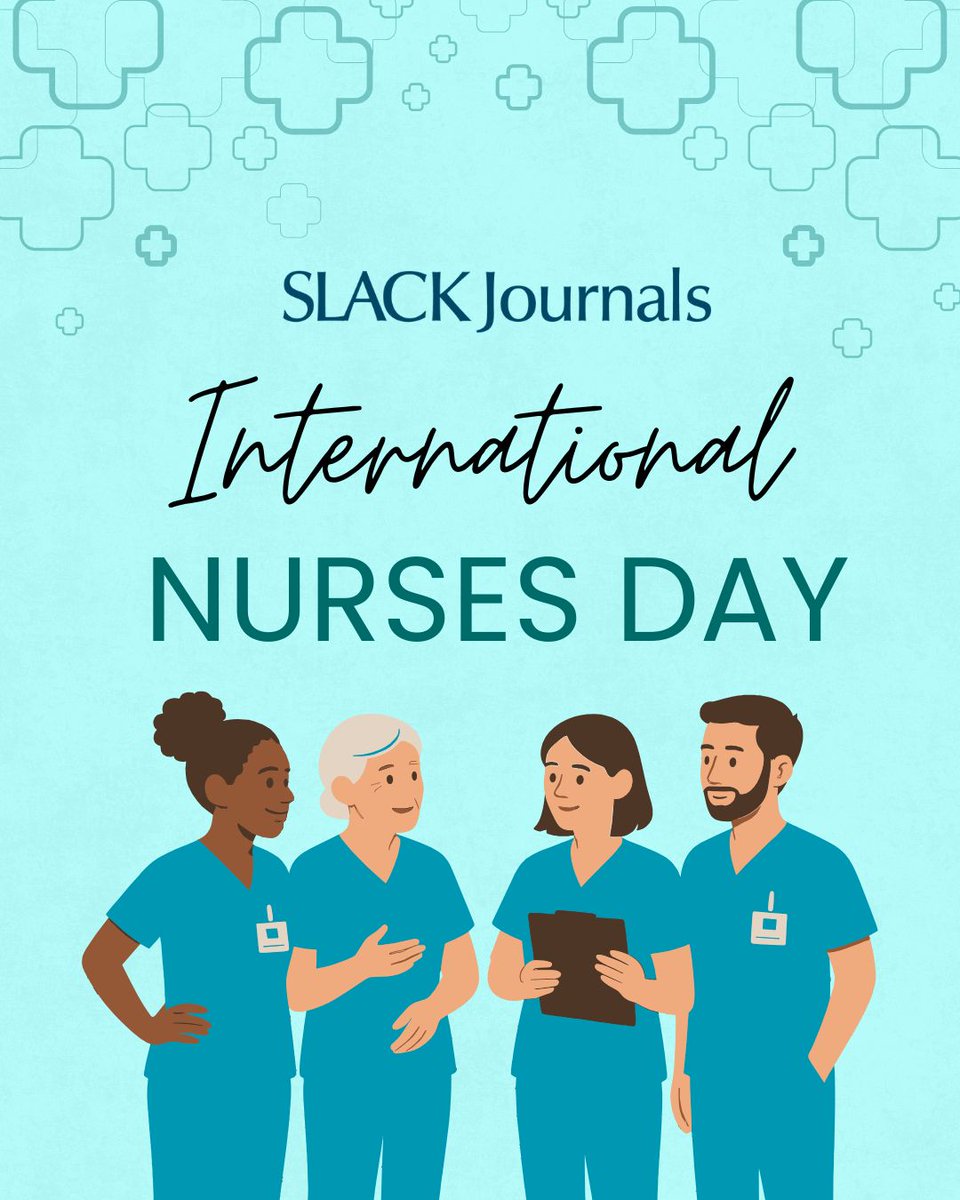 JCENJournal's tweet photo. Happy #InternationalNursesDay! Thank you to all nurses for your dedication and support to communities worldwide ❤️

REMINDER: 

Access SLACK's Nursing Issues for FREE all of May! 

Read here: https://t.co/nioEtp8jVS

#nursing #nursingeducation #openaccess https://t.co/oQ9vAUKbB9