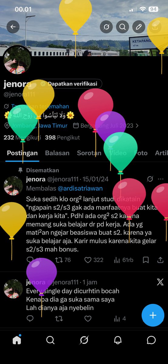 jenora111's tweet photo. Turning 26 may Allah always give me barokah in dunya and akhirah https://t.co/biYblFjdKK
