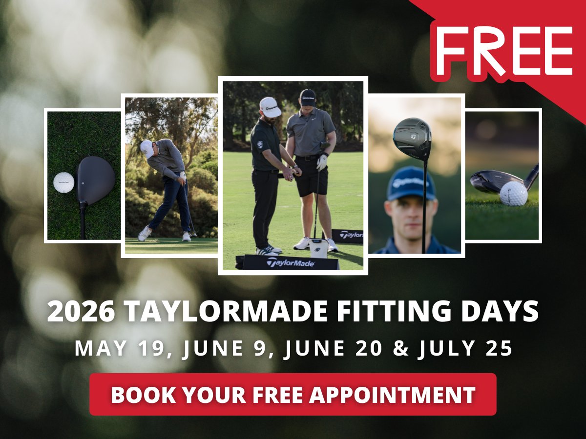 EdgewoodGC's tweet photo. We're hosting several free TaylorMade fitting events this Summer, by appointment only.

Book your spot to try the latest TaylorMade clubs.

May 19 - Limited Spots - 1:30-2:30 pm
June 9 - 1-6:15 pm
June 20 - 11 am-4:15 pm
July 25 - 10 am-3:30 pm

https://t.co/vhxQGiGPkl https://t.co/w5ob7HKEqo