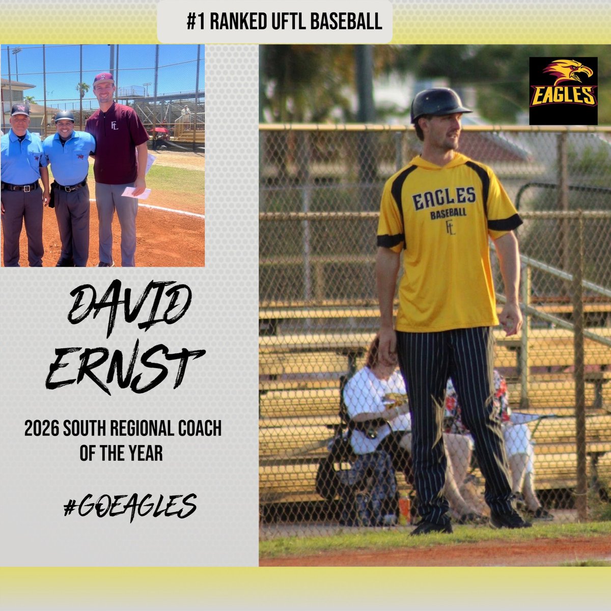 uftlathletics's tweet photo. South Regional Coach of the Year
1st Team All South Regional Players 
@davidernst_15 @UftlB @DavidGr34440781 @CoachDavisSB @AJemperrie @DamonCogdell https://t.co/b6JVweOUc6