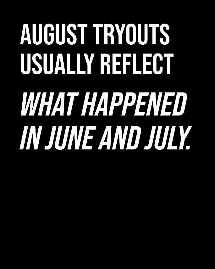 trueap's tweet photo. Some athletes spend the summer building speed, strength, and confidence.

Others take two months off.

By fall tryouts, the difference becomes obvious. https://t.co/UzL2fqPZJu