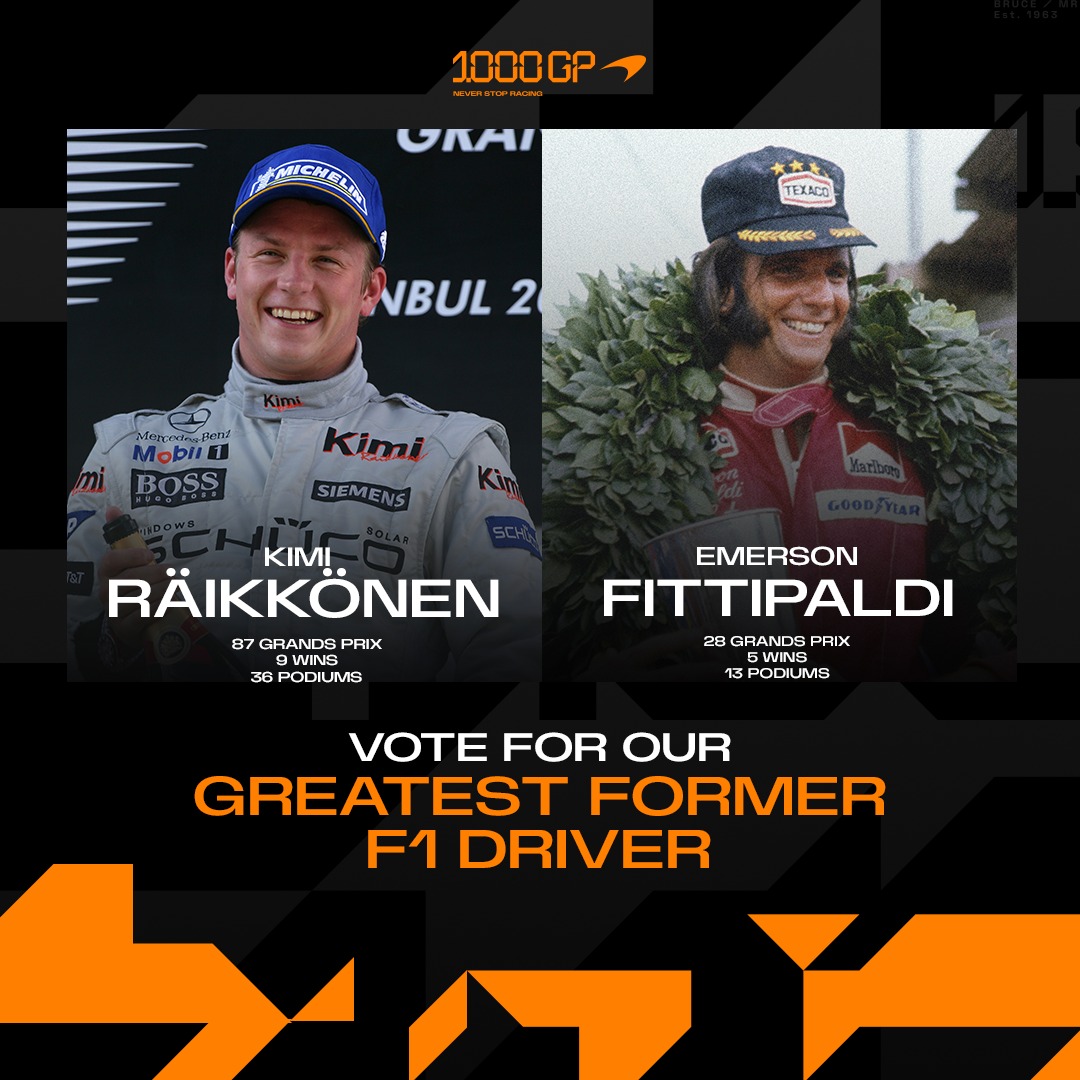 McLarenF1's tweet photo. We still need your votes 😎

Who do you think is the greatest former McLaren driver? 

#McLarenF1