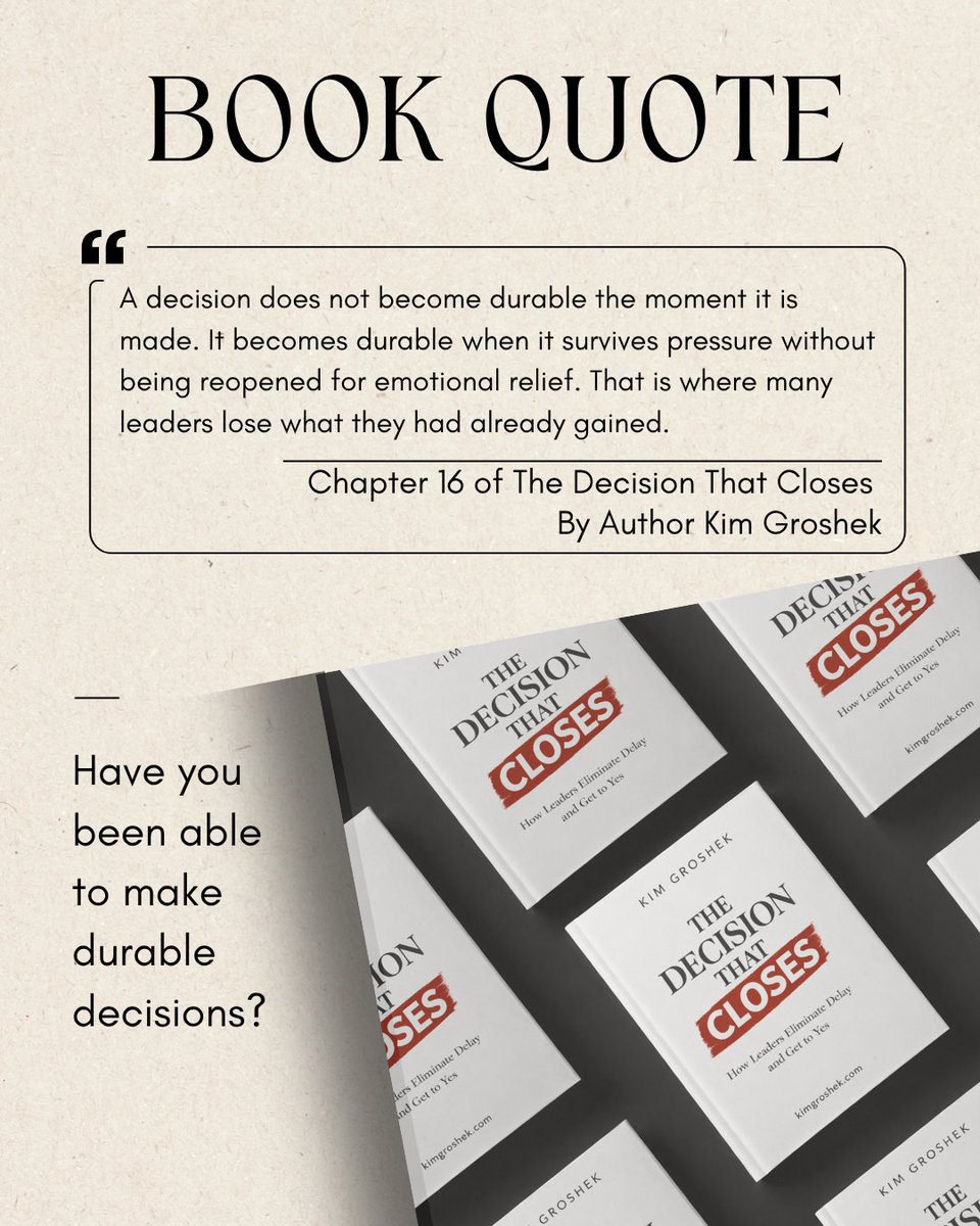 MitziThinkInc's tweet photo. @kgroshek Have you been able to make durable decisions?
Please check out her pocket coaching at: https://t.co/9bU6tTsHcM
#author #comingsoon #kimgroshek #bookquote https://t.co/8fRfIs2Cwj